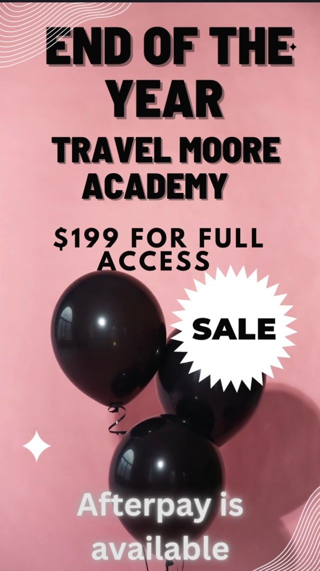 Travel Moore Academy Black Friday Sale